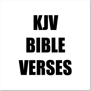 KJV BIBLE VERSES Text Typography Posters and Art